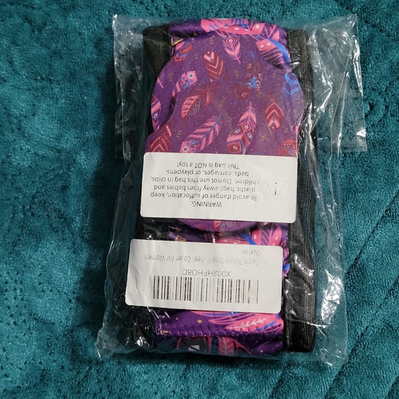 Purple Boho Feather Car Accessories Set - Coasters and Steering Wheel Cover - Picture 5 of 5